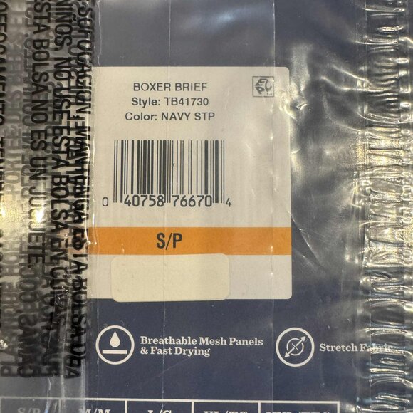 2 Pack Tommy Bahama Mesh Tech Boxer Briefs Underwear  $60 Navy Stripes - Picture 7 of 11